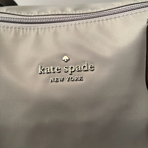 Kate Spade Gray Tote with matching wristlet - Picture 6 of 13